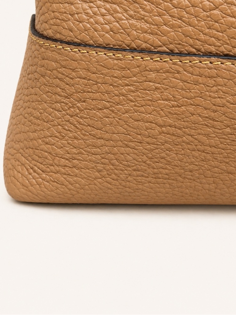 Dooney & Bourke Leather Satchel Tan Brown + Dust Bag Large - Picture 7 of 14